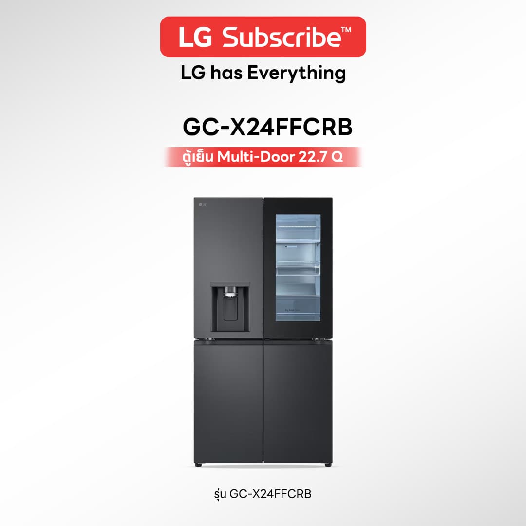 ตู้เย็น LG Multi-Door InstaView 22.7 Q รุ่น GC-X24FFCRB - รูปที่ 1